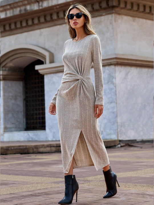 Sleek Slit Maxi Dress